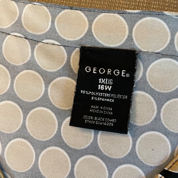 🎁Women's George Top, 3/4 sleeve, SZ 16W - Picture 7 of 8